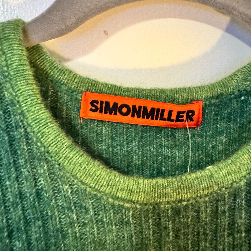 Simon Miller Gummy Green Multi Axon Ombre Sweater Dress - Picture 7 of 8